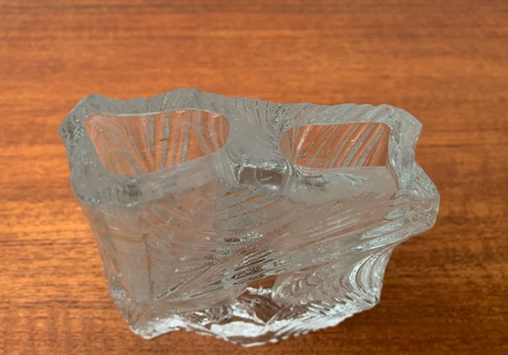 Vintage Glass Block Vase-UAH-1132038