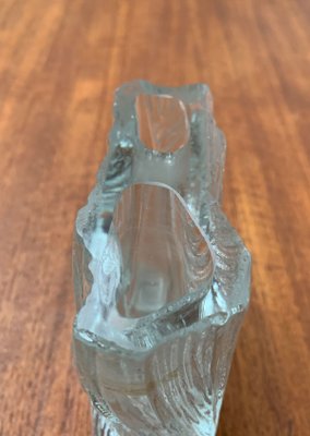 Vintage Glass Block Vase-UAH-1132038