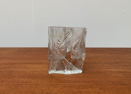 Vintage Glass Block Vase-UAH-1132038