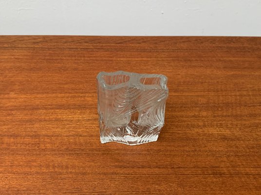 Vintage Glass Block Vase-UAH-1132038