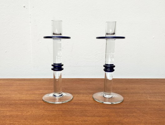 Vintage Glass Candle Holders, Set of 2-UAH-1444857