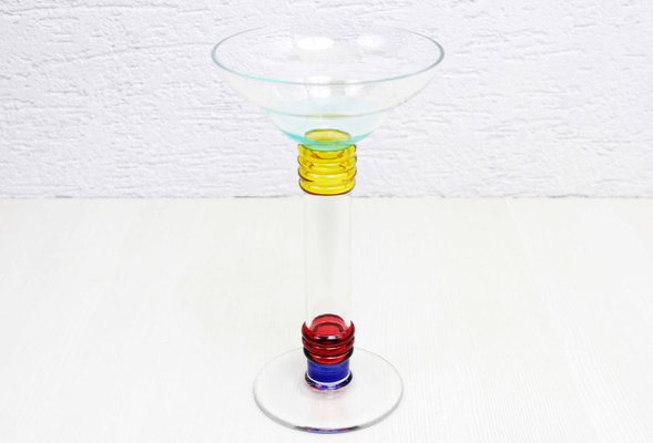 Vintage Glass Candleholder, 1990s-BQF-1756356