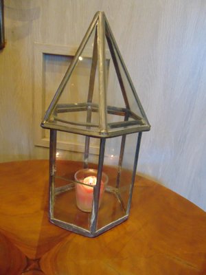 Vintage Glass Candleholder-CAQ-594298