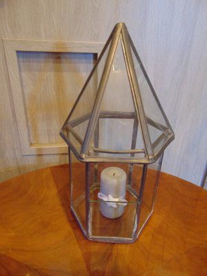 Vintage Glass Candleholder-CAQ-594298