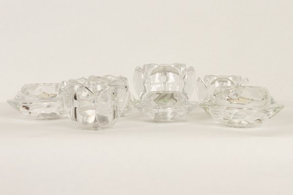 Vintage Glass Candleholders from Holmegaard, 1980s, Set of 8-WIX-685902