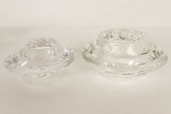 Vintage Glass Candleholders from Holmegaard, 1980s, Set of 8-WIX-685902