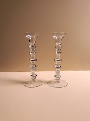 Vintage Glass Candlesticks from Peill & Putzler, 1960s-VTK-2022640