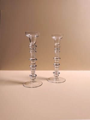 Vintage Glass Candlesticks from Peill & Putzler, 1960s-VTK-2022640