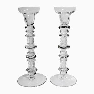 Vintage Glass Candlesticks from Peill & Putzler, 1960s-VTK-2022640