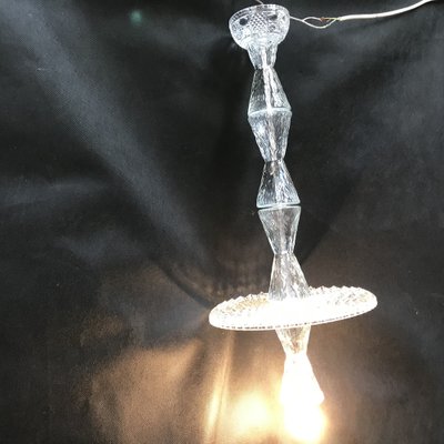 Vintage Glass Ceiling Lamp, 1970s-WQQ-1704537