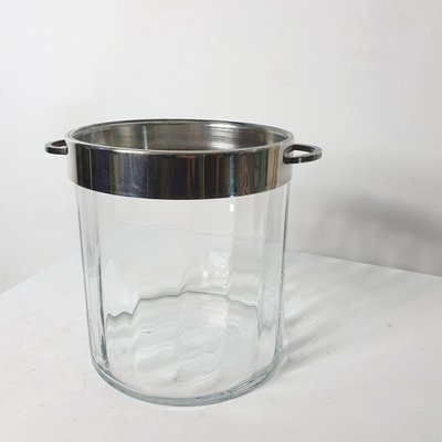 Vintage Glass Champagne Cooler, Italy, 1970s-FO-1179534