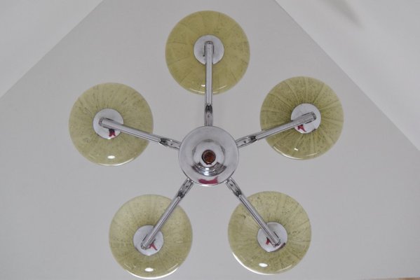 Vintage Glass Chandelier, 1960s-TZ-889235