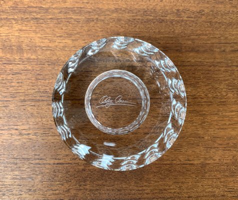 Vintage Glass Crystal Candleholder by Oleg Cassini-UAH-1294648