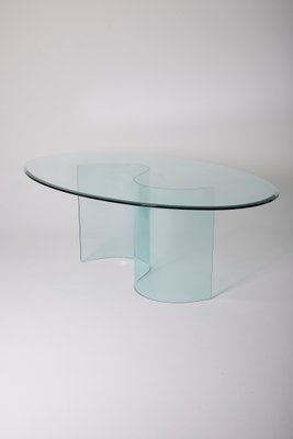 Vintage Glass Dining Table-QAC-2019757