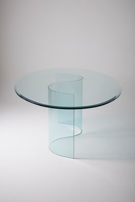 Vintage Glass Dining Table-QAC-2019757