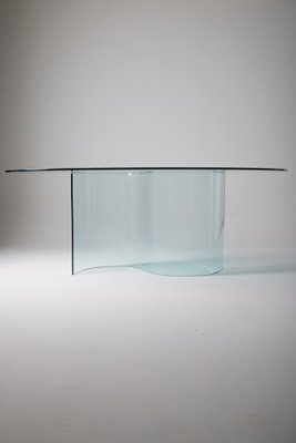 Vintage Glass Dining Table-QAC-2019757