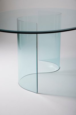 Vintage Glass Dining Table-QAC-2019757