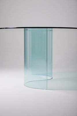 Vintage Glass Dining Table-QAC-2019757