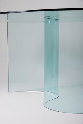 Vintage Glass Dining Table-QAC-2019757