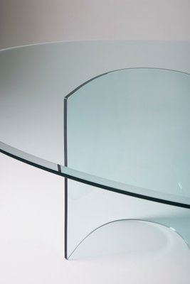 Vintage Glass Dining Table-QAC-2019757