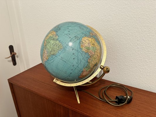 Vintage Glass Earth Globe by Paul Ostergaard 1950s-EBP-1784577