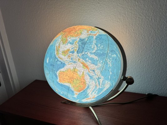 Vintage Glass Earth Globe by Paul Ostergaard 1950s-EBP-1784577