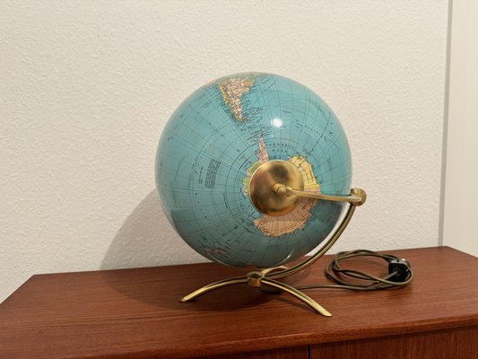 Vintage Glass Earth Globe by Paul Ostergaard 1950s-EBP-1784577