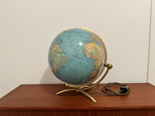 Vintage Glass Earth Globe by Paul Ostergaard 1950s-EBP-1784577