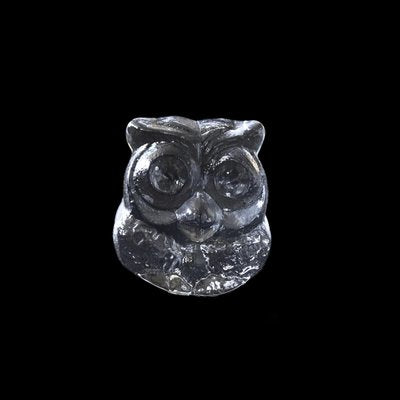 Vintage Glass Figure of an Owl by Lars Hellsten-JKV-2031850