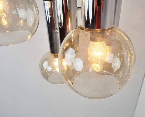 Vintage Glass Globe Chandelier, 1970s-IRH-1328547