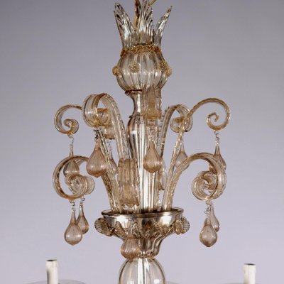 Vintage Glass Murano Chandelier-VMM-1098899