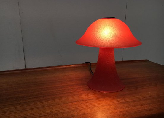 Vintage Glass Mushroom Table Lamp-UAH-856343