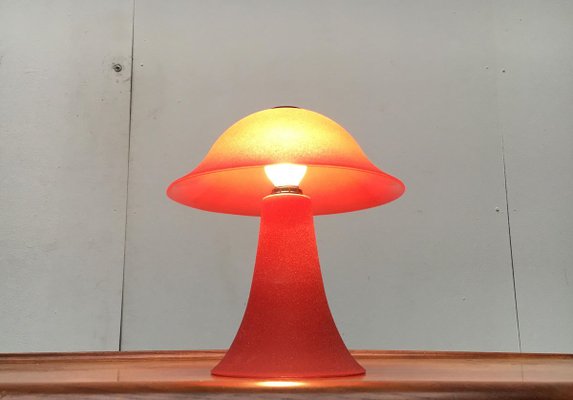 Vintage Glass Mushroom Table Lamp-UAH-856343