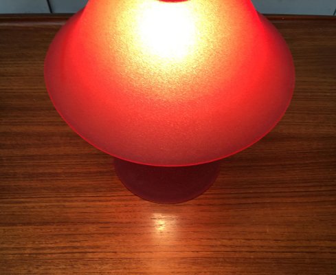 Vintage Glass Mushroom Table Lamp-UAH-856343