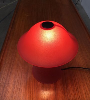 Vintage Glass Mushroom Table Lamp-UAH-856343