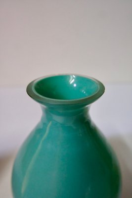 Vintage Glass Paste Vase with Gradient of Blue and Purple, France, 1930s-DKT-2020621