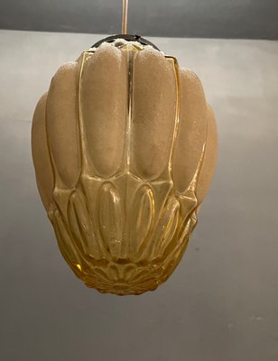 Vintage Glass Pendant Lamp, 1960s-JJC-934733