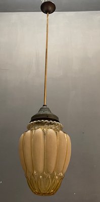 Vintage Glass Pendant Lamp, 1960s-JJC-934733