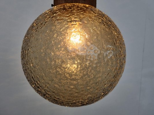 Vintage Glass Pendant Light from Hustadt Leuchten, 1960s-IRH-1313533