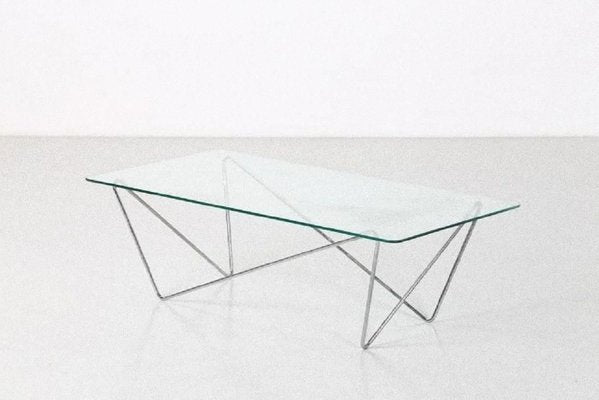 Vintage Glass Table, Italy, 1970s-ZCI-752066