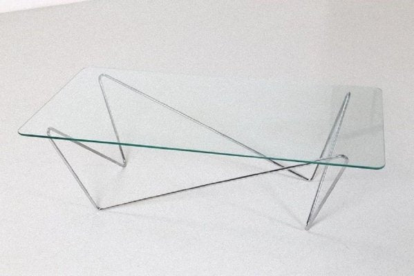 Vintage Glass Table, Italy, 1970s-ZCI-752066