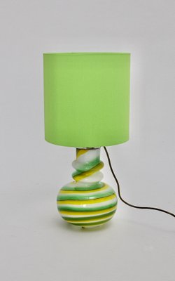 Vintage Glass Table Lamp, Italy, 1960s-NB-1328390