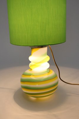 Vintage Glass Table Lamp, Italy, 1960s-NB-1328390