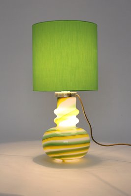 Vintage Glass Table Lamp, Italy, 1960s-NB-1328390