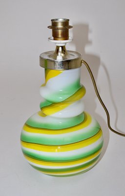 Vintage Glass Table Lamp, Italy, 1960s-NB-1328390