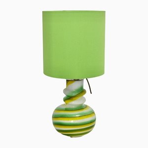 Vintage Glass Table Lamp, Italy, 1960s-NB-1328390