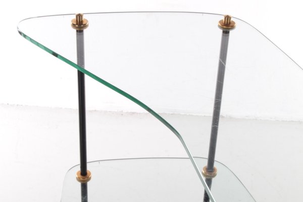 Vintage Glass Wall Rack, France, 1960-EZZ-1098374