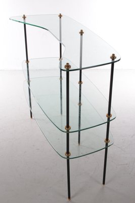 Vintage Glass Wall Rack, France, 1960-EZZ-1098374