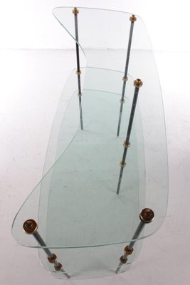 Vintage Glass Wall Rack, France, 1960-EZZ-1098374