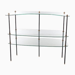 Vintage Glass Wall Rack, France, 1960-EZZ-1098374